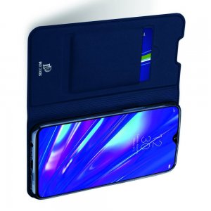 Dux Ducis чехол книжка для OPPO Realme 5 Pro с магнитом и отделением для карты - Синий