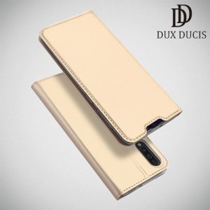 Dux Ducis чехол книжка для Samsung Galaxy A50 / A30s с магнитом и отделением для карты - Золотой