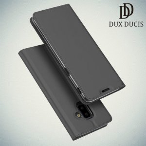 Dux Ducis чехол книжка для Samsung Galaxy J6 Plus с магнитом и отделением для карты - Черный