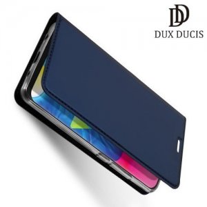 Dux Ducis чехол книжка для Samsung Galaxy M10 с магнитом и отделением для карты - Синий