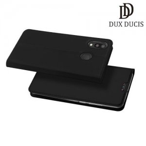 Dux Ducis чехол книжка для Samsung Galaxy M20 с магнитом и отделением для карты - Черный