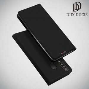 Dux Ducis чехол книжка для Samsung Galaxy M30 с магнитом и отделением для карты - Черный