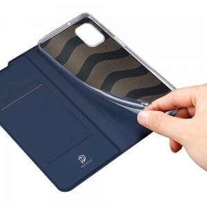 Dux Ducis чехол книжка для Samsung Galaxy M31s с магнитом и отделением для карты - Синий