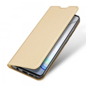 Dux Ducis чехол книжка для Samsung Galaxy Note 10 Lite и отделением для карты - Золотой