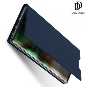 Dux Ducis чехол книжка для Samsung Galaxy Note 10 с отделением для карты - Синий
