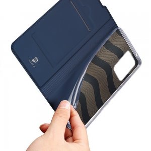 Dux Ducis чехол книжка для Samsung Galaxy Note 20 Ultra с магнитом и отделением для карты - Синий