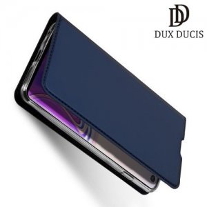 Dux Ducis чехол книжка для Samsung Galaxy S10 с магнитом и отделением для карты - Синий