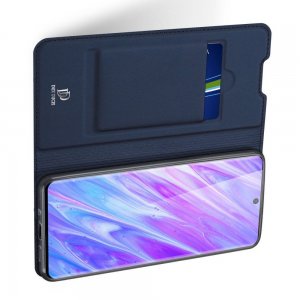 Dux Ducis чехол книжка для Samsung Galaxy S20 Plus с магнитом и отделением для карты - Синий