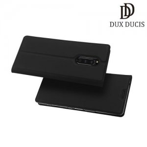 Dux Ducis чехол книжка для Sony Xperia 1 с магнитом и отделением для карты - Черный