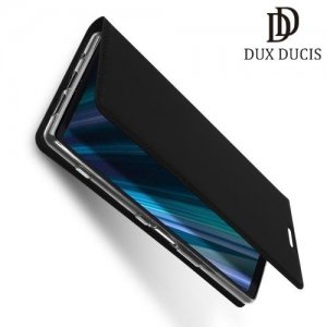 Dux Ducis чехол книжка для Sony Xperia 1 с магнитом и отделением для карты - Черный