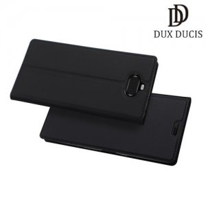 Dux Ducis чехол книжка для Sony Xperia 10 с магнитом и отделением для карты - Черный