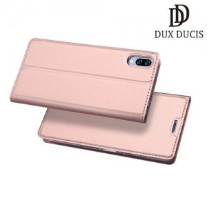 Dux Ducis чехол книжка для Sony Xperia L3 с магнитом и отделением для карты - Розовое Золото
