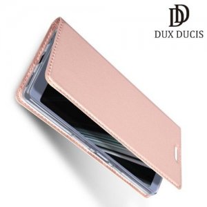 Dux Ducis чехол книжка для Sony Xperia L3 с магнитом и отделением для карты - Розовое Золото
