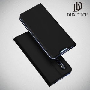 Dux Ducis чехол книжка для Vivo V15 с магнитом и отделением для карты - Черный