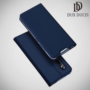 Dux Ducis чехол книжка для Vivo V15 с магнитом и отделением для карты - Синий