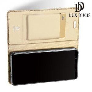 Dux Ducis чехол книжка для Vivo V7 с отделением для карты и скрытой магнитной застежкой - Золотой