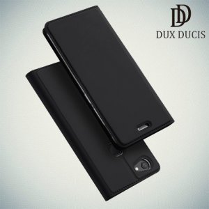 Dux Ducis чехол книжка для Vivo V7 с отделением для карты и скрытой магнитной застежкой - Черный
