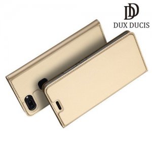 Dux Ducis чехол книжка для Vivo X20 с магнитом и отделением для карты - Золотой