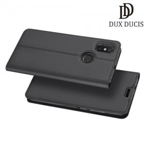Dux Ducis чехол книжка для Xiaomi Mi 8 с магнитом и отделением для карты - Серый