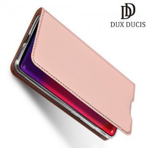 Dux Ducis чехол книжка для Xiaomi Mi 9T с магнитом и отделением для карты - Розовое Золото