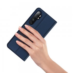 Dux Ducis чехол книжка для Xiaomi Mi Note 10 Lite с магнитом и отделением для карты - Синий