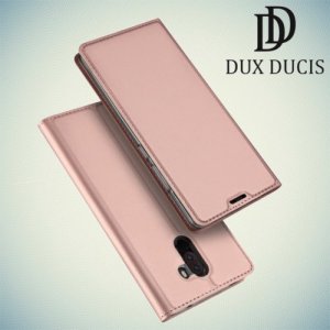 Dux Ducis чехол книжка для Xiaomi Pocophone F1 с магнитом и отделением для карты - Розовое Золото