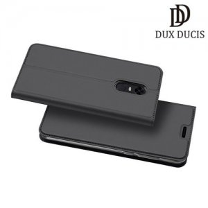 Dux Ducis чехол книжка для Xiaomi Redmi 5 Plus с магнитом и отделением для карты - Серый