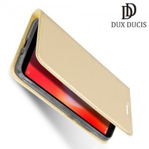 Dux Ducis чехол книжка для Xiaomi Redmi 6 с магнитом и отделением для карты - Золотой