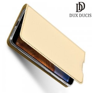 Dux Ducis чехол книжка для Xiaomi Redmi 7A с магнитом и отделением для карты - Золотой