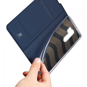 Dux Ducis чехол книжка для Xiaomi Redmi 9 с магнитом и отделением для карты - Синий