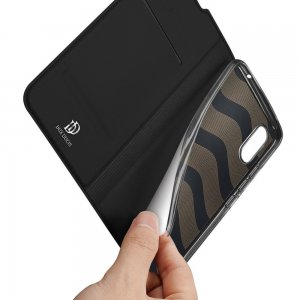 Dux Ducis чехол книжка для Xiaomi Redmi 9A с магнитом и отделением для карты - Черный