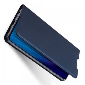Dux Ducis чехол книжка для Xiaomi Redmi Note 8T с магнитом и отделением для карты - Синий