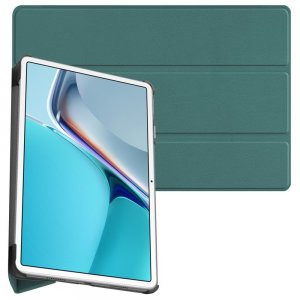Двухсторонний чехол книжка для Huawei MatePad 11 (2021) с подставкой - Зеленый