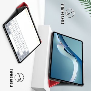 Двухсторонний чехол книжка для Huawei MatePad Pro 12.6 (2021) с подставкой - Красный