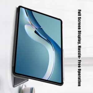 Двухсторонний чехол книжка для Huawei MatePad Pro 12.6 (2021) с подставкой - Серый