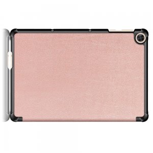 Двухсторонний чехол книжка для Huawei MatePad T10 / T10s с подставкой - Розовое Золото