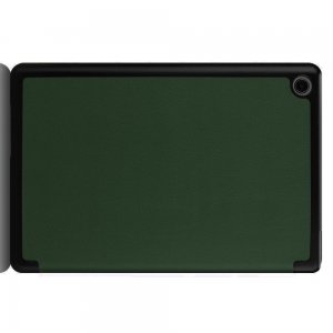 Двухсторонний чехол книжка для Huawei Mediapad M5 Lite 10 с подставкой -  Тёмно-Зеленый