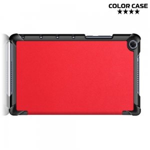 Двухсторонний чехол книжка для Huawei MediaPad M5 Lite 8 с подставкой - Красный