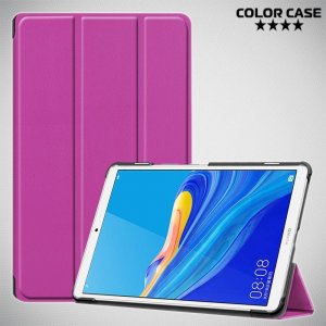 Двухсторонний чехол книжка для Huawei MediaPad M6 8.4 с подставкой - Фиолетовый