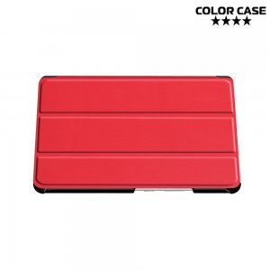 Двухсторонний чехол книжка для Huawei MediaPad M6 8.4 с подставкой - Красный