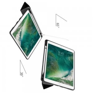 Двухсторонний чехол книжка для iPad Air 10.5 (2019) с подставкой - Черный