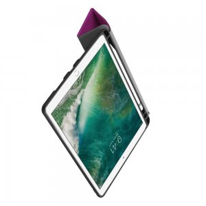 Двухсторонний чехол книжка для iPad Air 10.5 (2019) с подставкой - Фиолетовый