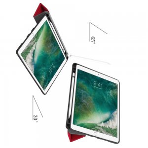 Двухсторонний чехол книжка для iPad Air 10.5 (2019) с подставкой - Красный