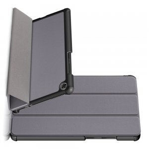 Двухсторонний чехол книжка для Lenovo Tab M8 TB-8505F с подставкой - Серый