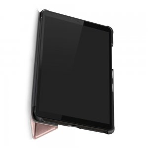 Двухсторонний чехол книжка для Lenovo Tab M8 TB-8505F с подставкой - Светло-Розовый