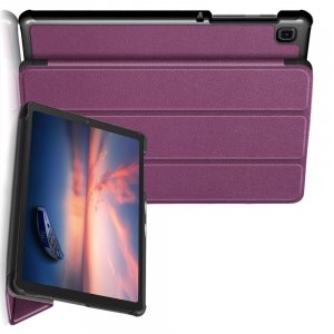 Двухсторонний чехол книжка для Samsung Galaxy Tab A7 Lite с подставкой - Фиолетовый