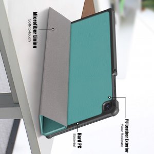 Двухсторонний чехол книжка для Samsung Galaxy Tab A7 Lite с подставкой - Зеленый