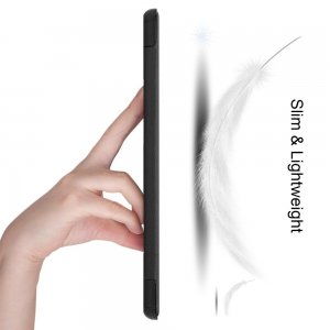 Двухсторонний чехол книжка для Samsung Galaxy Tab S6 Lite 10.4 с подставкой - Черный