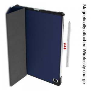 Двухсторонний чехол книжка для Samsung Galaxy Tab S6 Lite 10.4 с подставкой - Синий