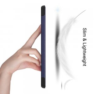 Двухсторонний чехол книжка для Samsung Galaxy Tab S7 FE с подставкой - Синий